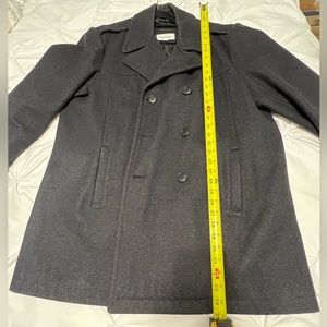 Calvin Klein Mens XL Dark Grey Pea coat